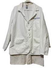 Lot of 4 Lab Coats, 3 Red Kap  Bright Ideas Jackets, 1 Landau XL Pockets STAINS