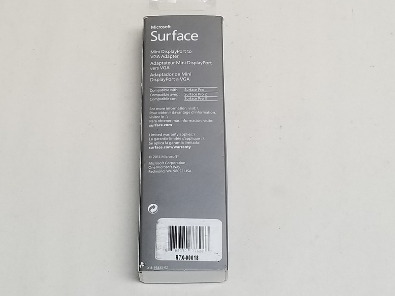 New Microsoft R7X-00018 Surface Mini DisplayPort to VGA Adapter