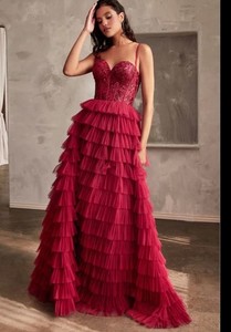 burnt red dress Sparkly Dark Red One Shoulder Sheath Long Prom Dress with Slit VK23101906 –  Vickidress