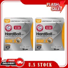 2 Pack Arm  Hammer Hardball Clumping Cat Litter Multi-Cat 15 lb Each