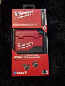Milwaukee 2191-21 USB Bluetooth Jobsite Ear Buds with Noise Isolation