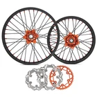 21/18 CNC Wheel Rotors Sprocket Kit For Husaberg FE EXC SX EXC-F SXS SXF XC-F XC