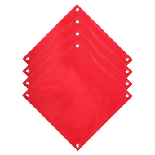  4pcs Traffic Safety Plastic Flag Pvc Warning Flags Plastic Safety Warning Flags - Zdjęcie 8 z 12