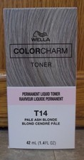 Wella Color Charm Permanent Hair Toner 1.42 oz Pale Ash Blonde T14