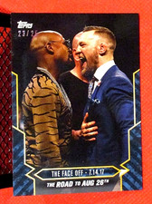2017 TOPPS ON DEMAND FLOYD MAYWEATHER VS MCGREGOR 18B BLUE 23/25 THE FACE OFF