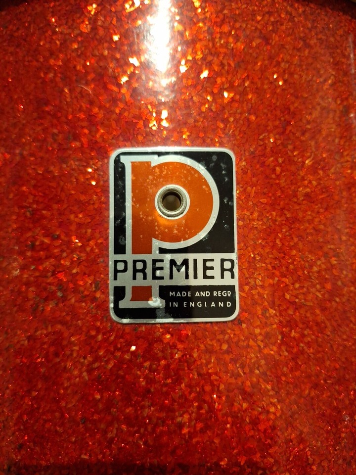 Vintage Premier Drum Kit 1960s 70s Red Sparkle eBay