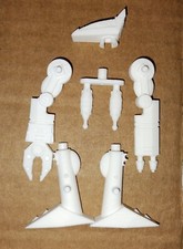 Custom Blockman Starriors Hotshot Robotech Robolinks Blanco Nuevo