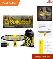 Durable Spikeball Set with 3 Balls and Portable Net - Outdoor Entertainment