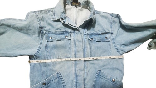 Vintage 80er blaue Jeansjacke Denim Gloria Vanderbilt Damen Medium Murjani Snap Up - Bild 5 von 12