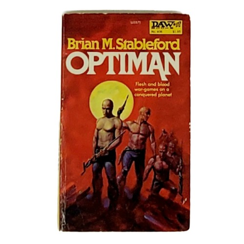 Optiman by Brian M. Stableford, Vtg 1980 Daw Sci-Fi Paperback #406 1st Printing - Bild 1 von 8