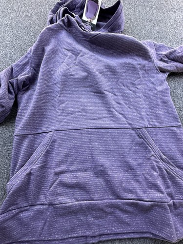 Champion Hoodie Womens Small Purple Heathered French Terry Pocket Athleisure New - Picture 15 of 15