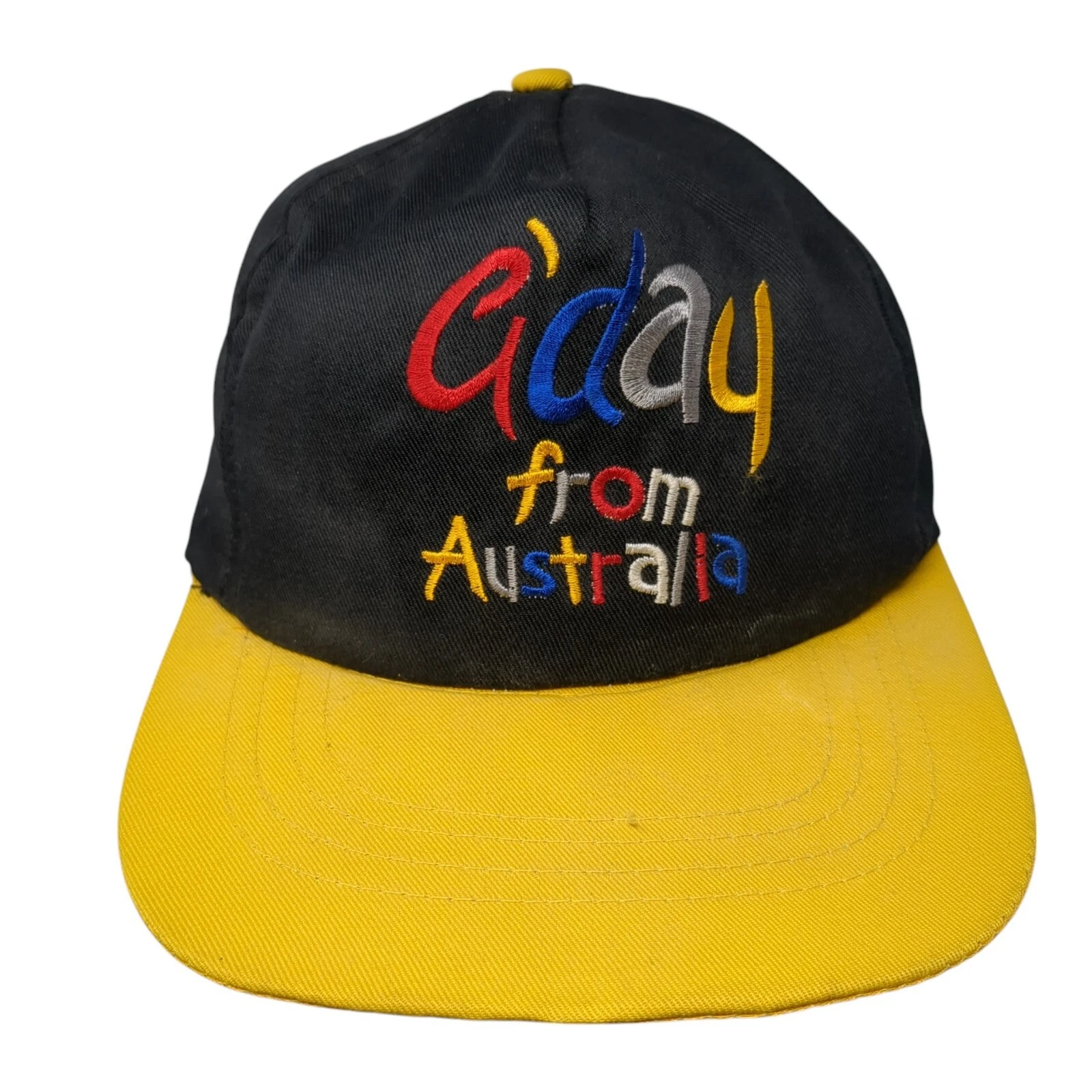 G'Day From Australia Snapback Hat Multicolor One Size Adjustable Embroidered