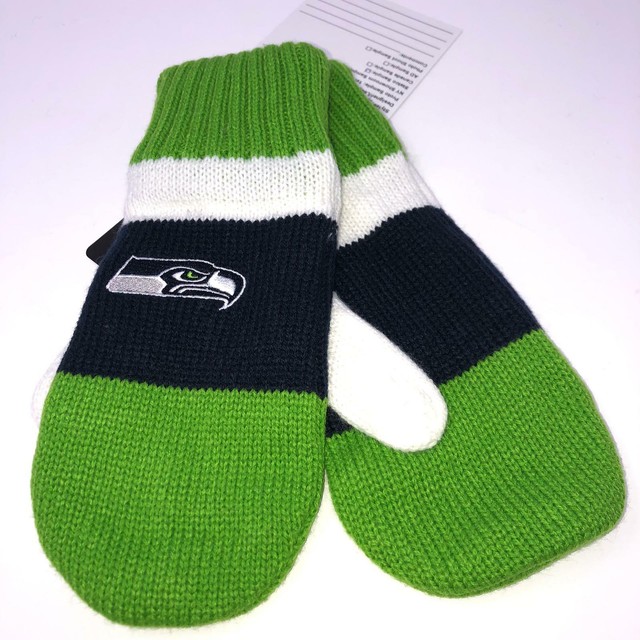 New Seattle Seahawks Youth Winter Knit Gloves NFL Warm eBay