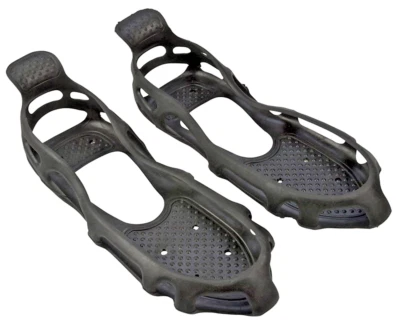 CARTREND Schuh Spikes Eis Kralle 1Paar Überziehschuhe Schneeschuhe schwarz 35-39 WOW