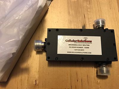 CellularSolutions 2-Way 800-2500MHz Equal Splitter 532599 New Cellular Solutions