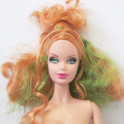 Top Model Hair Wear Summer Barbie Doll Steffie Face Model Muse Streaked Hair