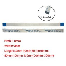 8Pin 1mm Pitch FFC FPC Flexible Flat Cable AWM VW-1 20624 80C 60V A B Type Wire