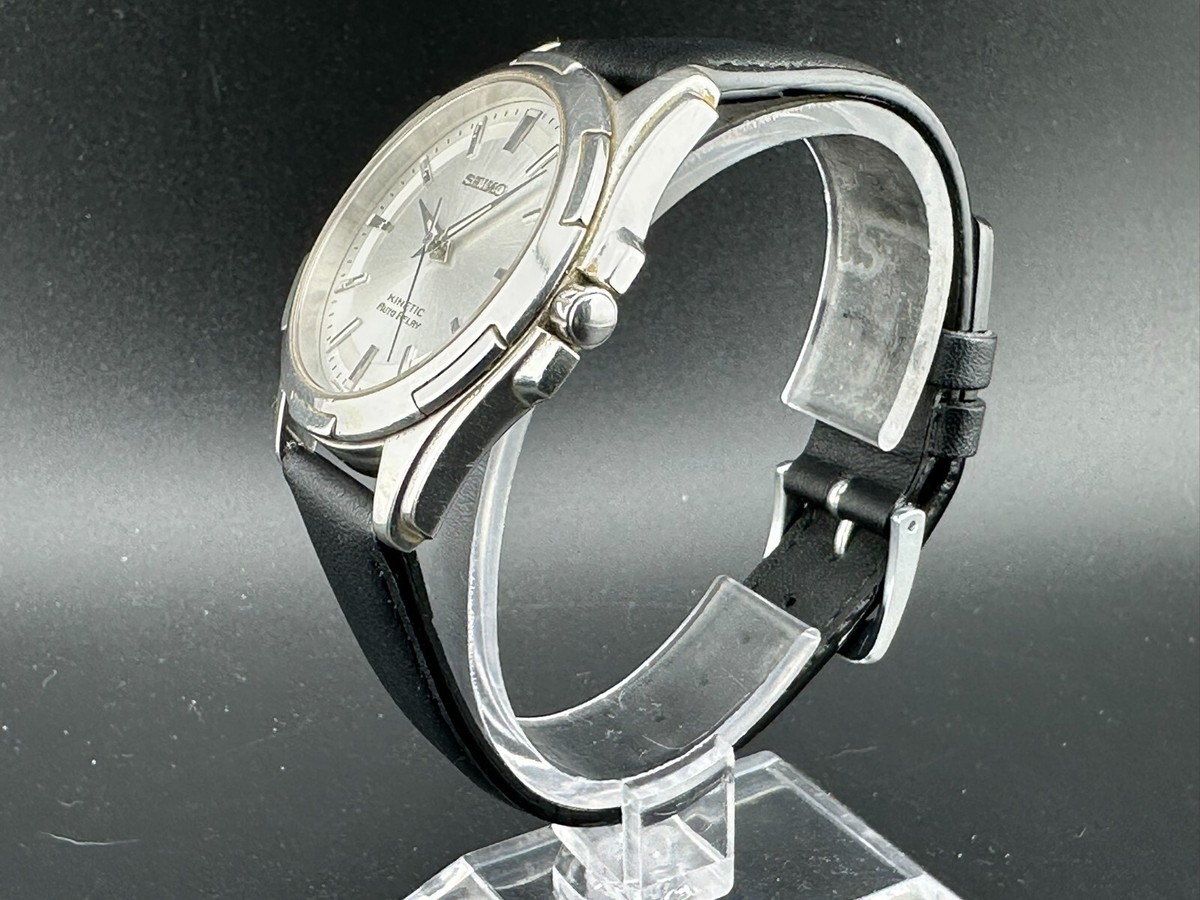 SEIKO セイコー KINETIC AUTO RELAY 5J21-0A10 Near MINT] Vintage SEIKO Kinetic Auto Relay 5J21-0A10 Men's
