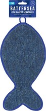 Tiragraffi per gatti pesci - Blu. Tappeto, lunga durata, da appendere o posare, Battersea. 43 cm
