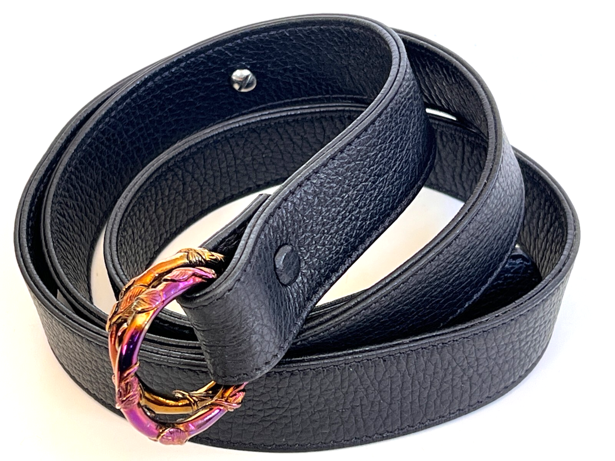 Diesel Black Gold + Ugo Cacciatori Men's Leather Belt Size up to