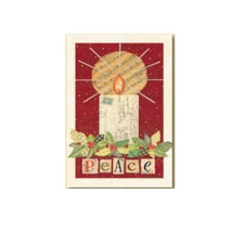 Peace Boxed Christmas Cards (Pack of 10) Candle Music Design