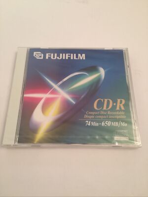 CD-R FUJIFILM 650MB/74min Storage 8x Speed Recordable CD in Sealed Jewel Case