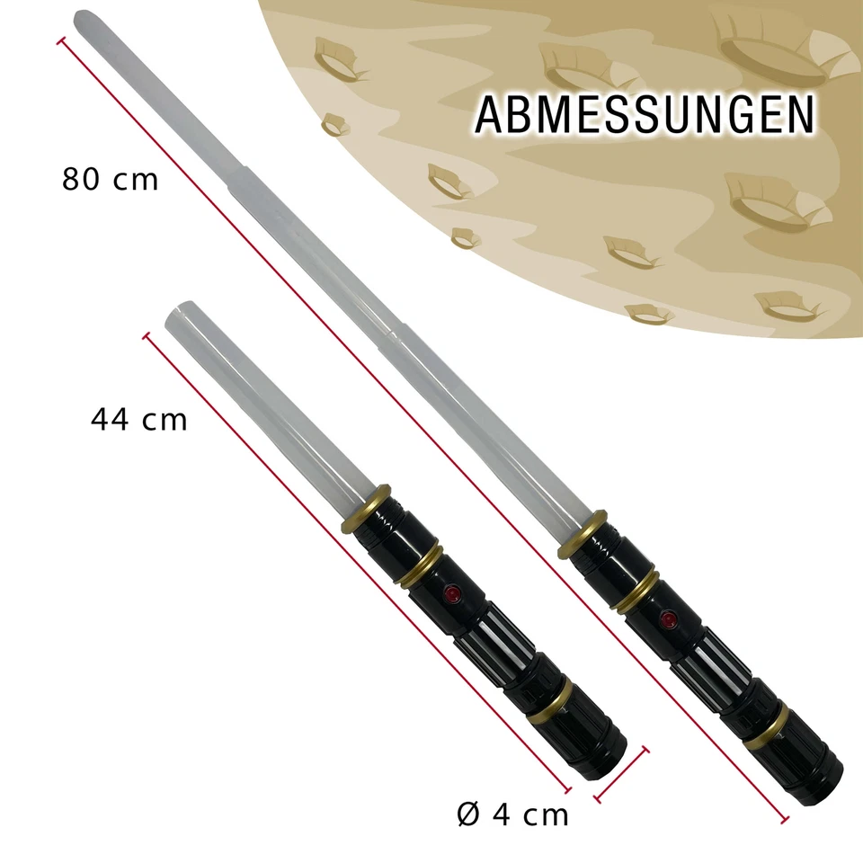 Lichtschwert Licht & Sound 80cm Schwert Ninja Laserschwert LED Leuchtschwert - Bild 2 von 4