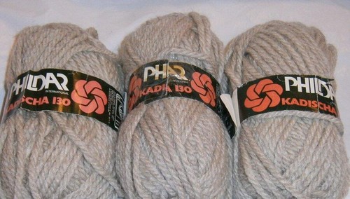 LOT OF 10 BALLS PHILDAR " KADISHA " LIGHT BEIGE CHUNKY WEIGHT YARN- 25% WOOL- - Picture 2 of 3