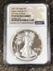 2021 W American Silver Eagle Landing T-2 NGC PF69 Ultra Cameo FIRST DAY OF ISSUE