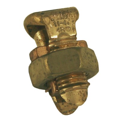 BURNDY 0.22-in Copper Split Bolt-#8-#4Str-KS20BAG1R--LOT OF 12