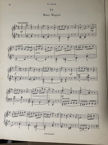 1935 The Bird Book 6 pieces for Piano by Joseph Wardale Schott & Co London Music - Picture 5 of 6