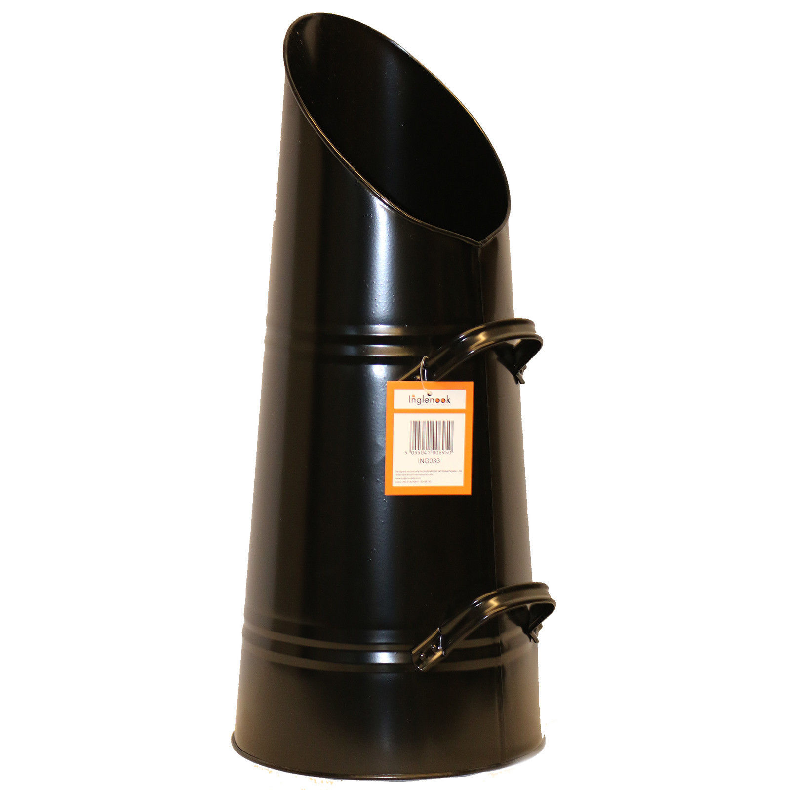 Black Brass Companion Set With A Coal Bucket By Inglenook Home