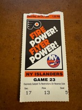 1984 Philadelphia Flyers New York Islanders Hockey Ticket Dave Poulin Hat Trick