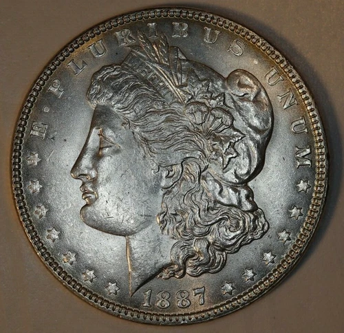 1887- P Morgan Silver Dollar BU. BLH6