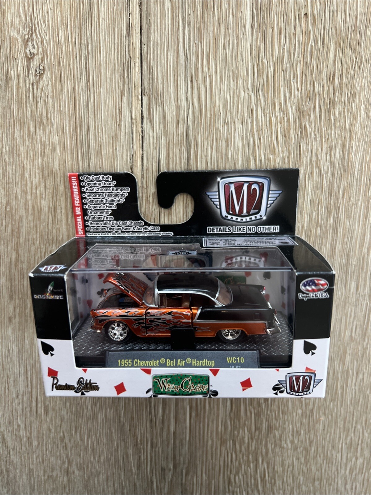 M2 Machines 1955 Chevrolet Bel Air Hardtop WC10 Classic Die-Cast Model 1:63 Scale