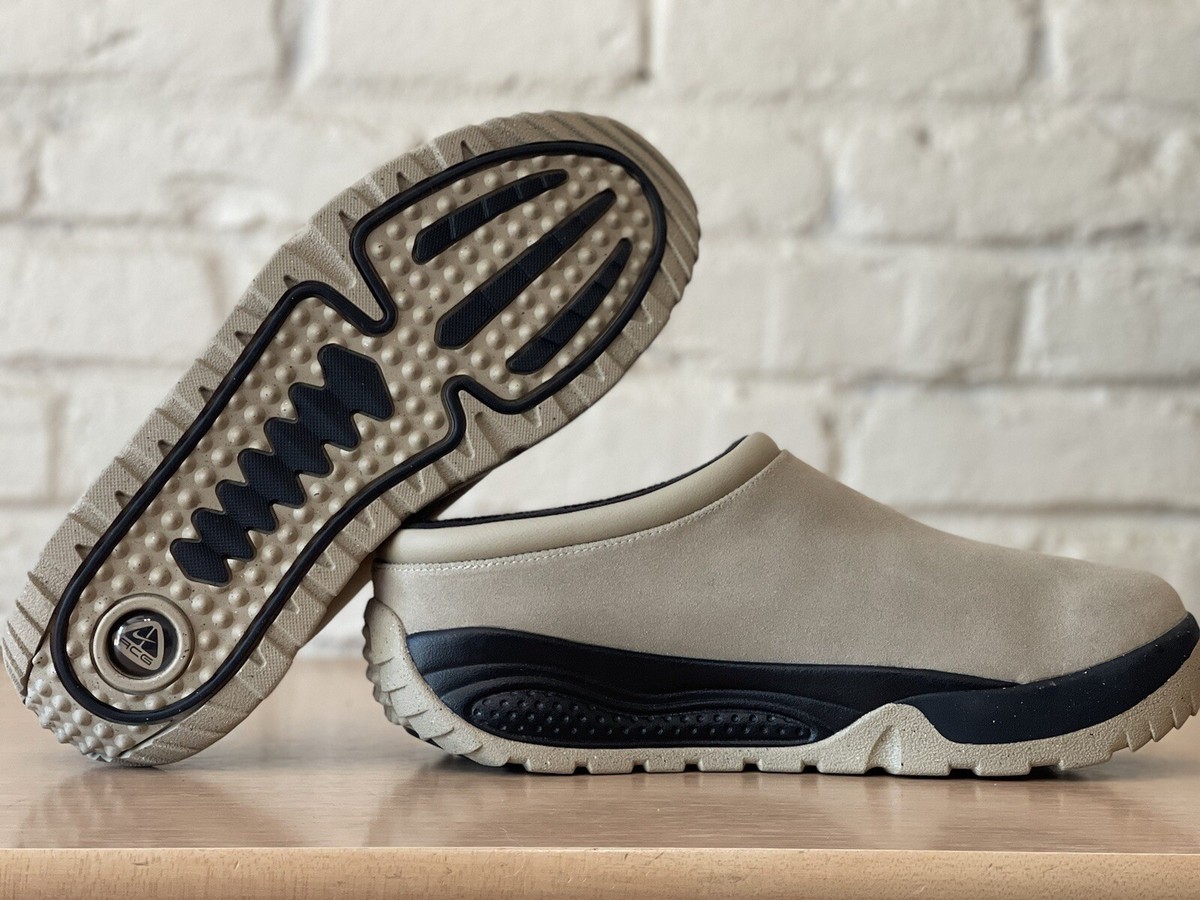 Nike ACG Rufus Limestone and Black Slip On Sandals Mens Size Nike ACG Rufus Limestone and Black Slip On Sandals Mens Size