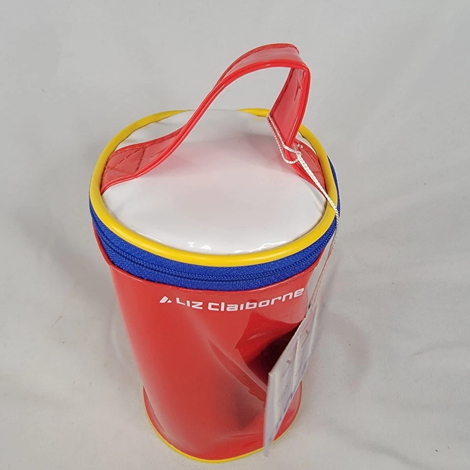 Estuches vintage de plástico/vinilo Liz Claiborne SOLO ESTUCHE 8" L rojo azul Foto 4 de 4