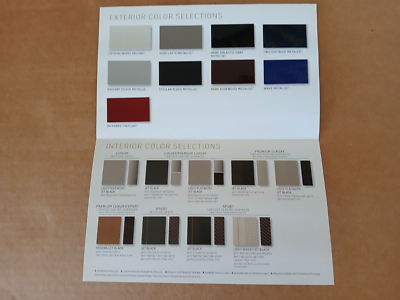 2022 CADILLAC XT4 COLOR CHIP CHART BROCHURE MINT! | eBay