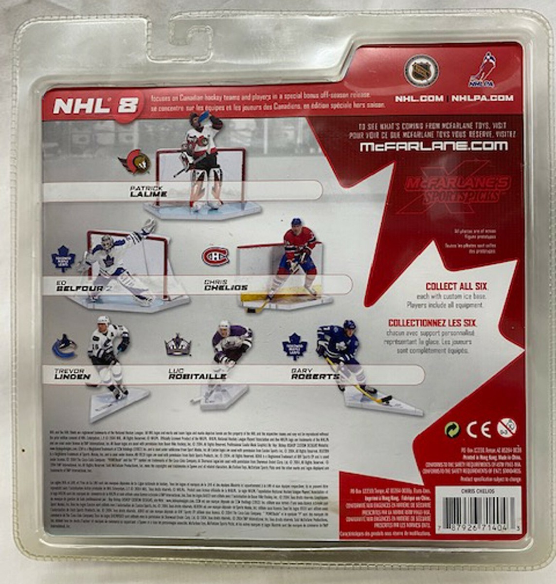 McFarlane Toys NHL Chris Chelios Montreal Canadians Series 8 Dark