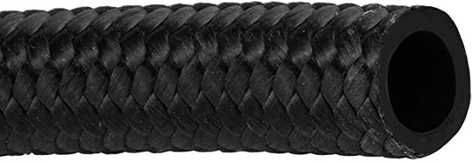(150 pies) Manguera de revestimiento CPE NEGRA AN6 de alto rendimiento con doble capa, SS + cubierta de nailon Foto 3 de 3