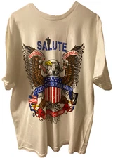Salute! It’s Our Land In Their Hands Xl Salute Veterans T Shirt New Without Tags