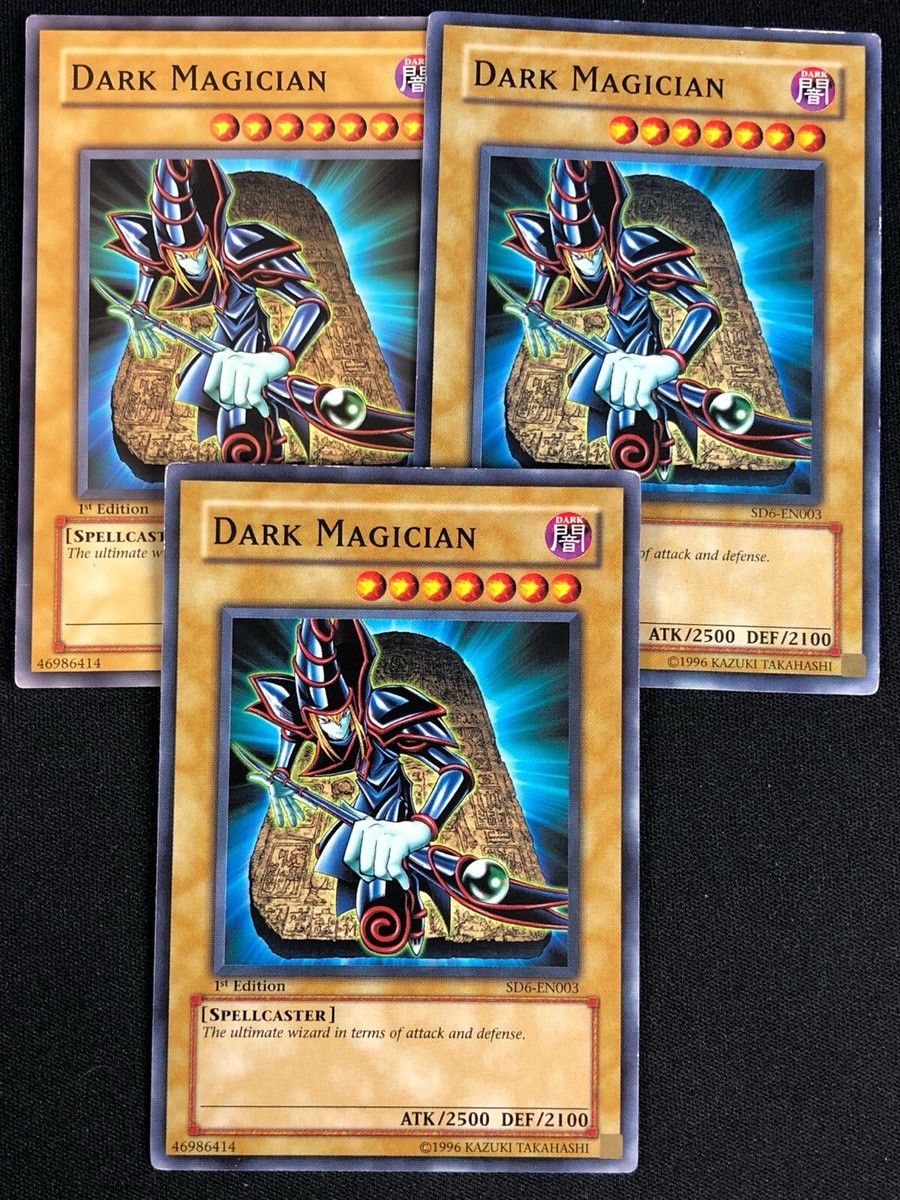 YUGIOH DARK MAGICIAN SD6-EN003 1ST COMMON X3 (MP) | eBay