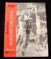 February 2, 1968 Baltimore Bullets @ Boston Celtics NBA Program-Havlicek cover