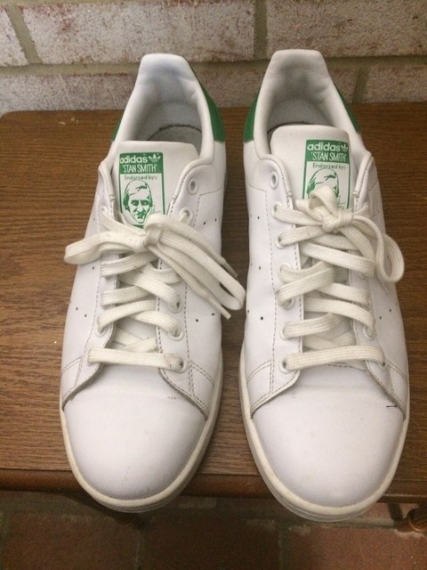 ADIDAS Originals Stan Smith Men's size 11 US Tennis Shoes White Green Sneakers | eBay