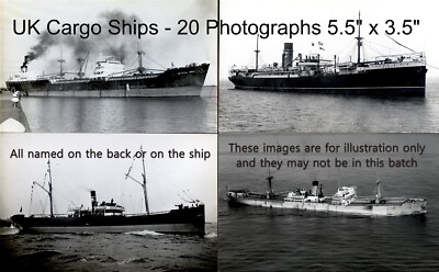 Bulk Lot 055 - UK Cargo Ships - 20, 5,5'' x 3,5'' Fotos
