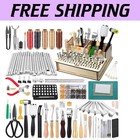 Ultimate Leather Working Supplies: 447-Piece Toolset with Holder & Accessories