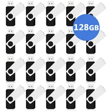 128GB Metal Swivel Anti-skid Style USB 2.0 Flash Drive Memory Stick PenDrive LOT