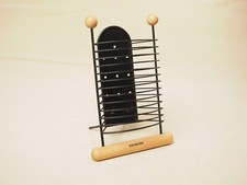 VINTAGE Kensington Software Holder Rack Storage - 12 slots - Black, Metal, Wood