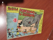 NEL REGNO DI TOPOLINO N.1 DISNEY TOP. E L' ELEFANTE MONDADORI 1935 ORIGINALE 