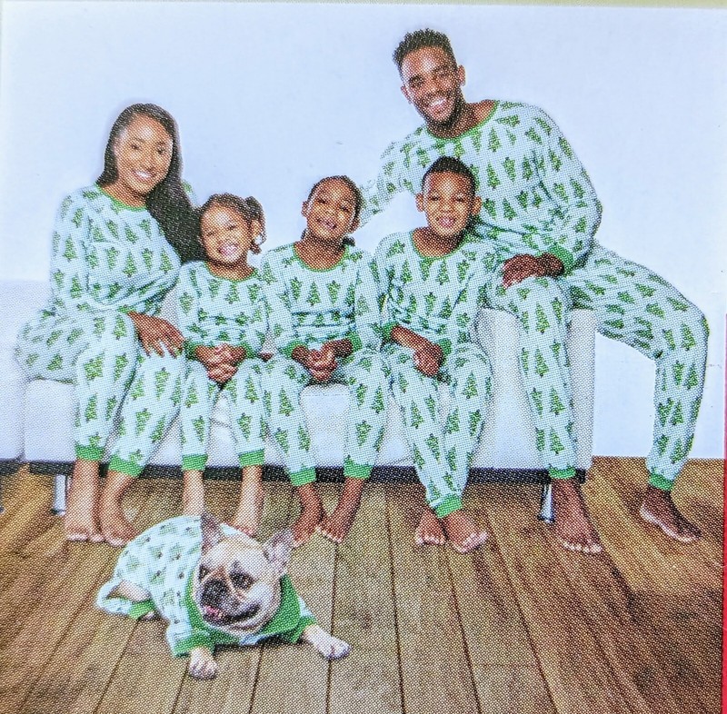 Brand New Girl Boy Dog Winter Plush Matching Family Pajamas Christmas Tree XL